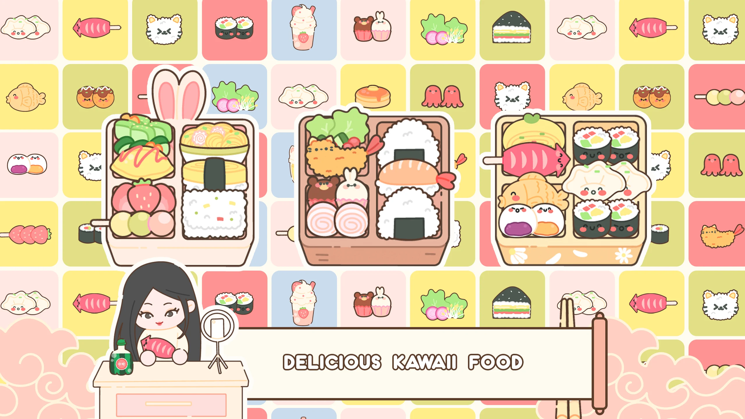 Kawaii bento friends: Cooking screenshot